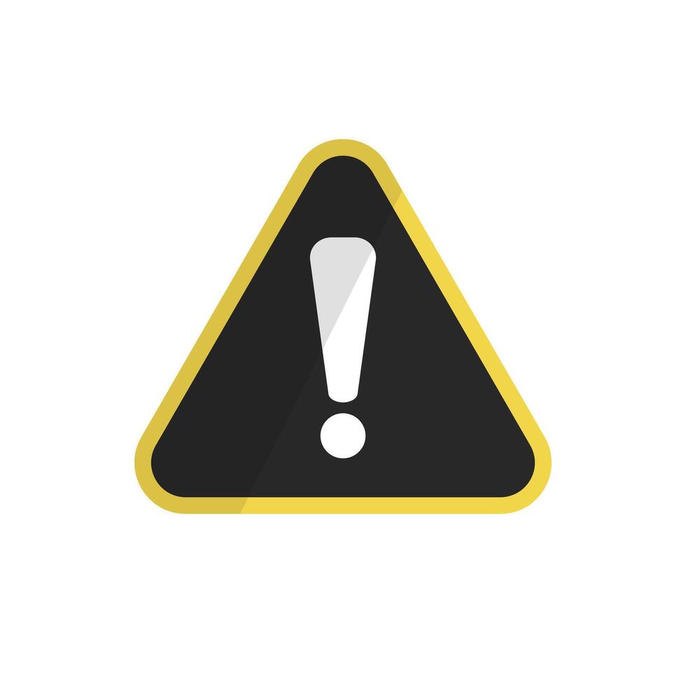 Signs of caution and danger. Exclamation. vector