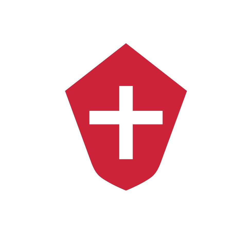 Crosshairs and shield icons. vector