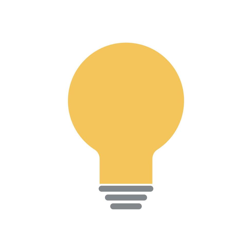 Idea and tip. Lighting. Light bulb. vector
