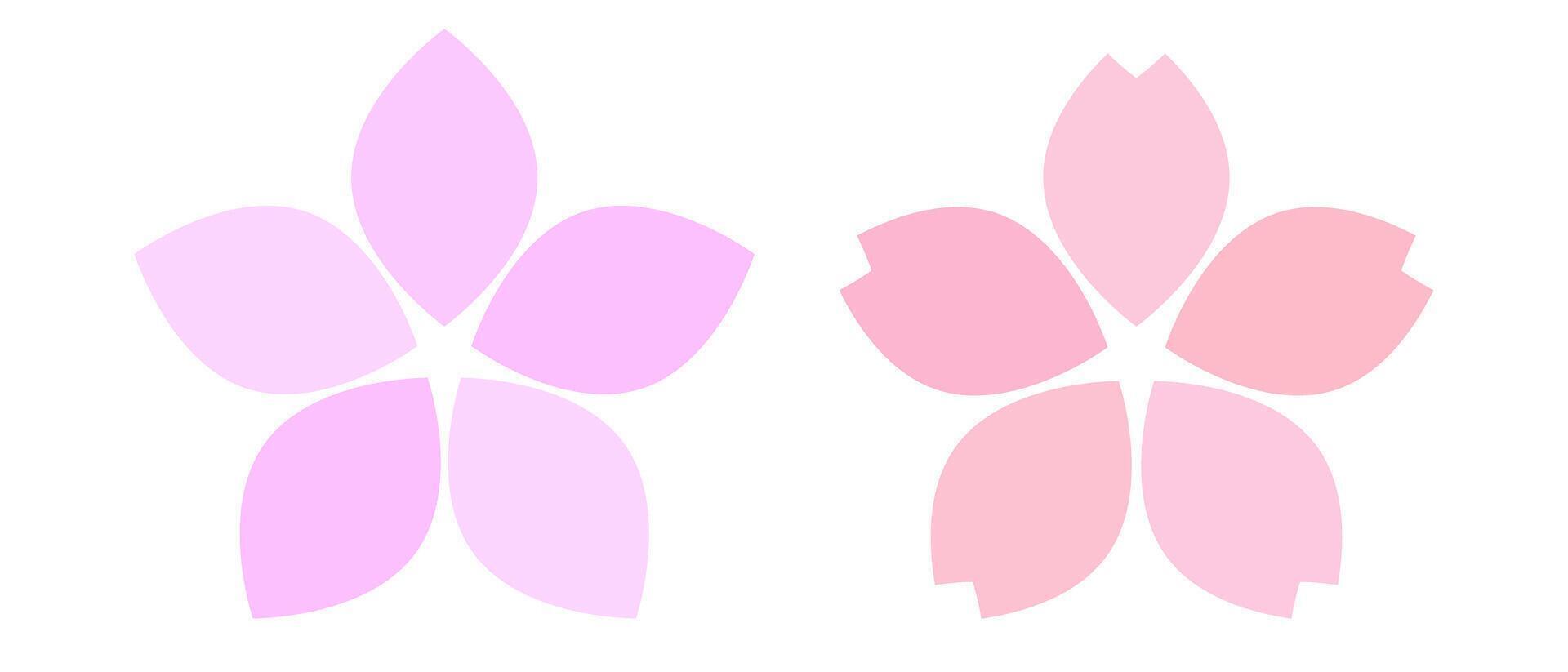 Cherry blossom icon set. Spring Flowers. vector