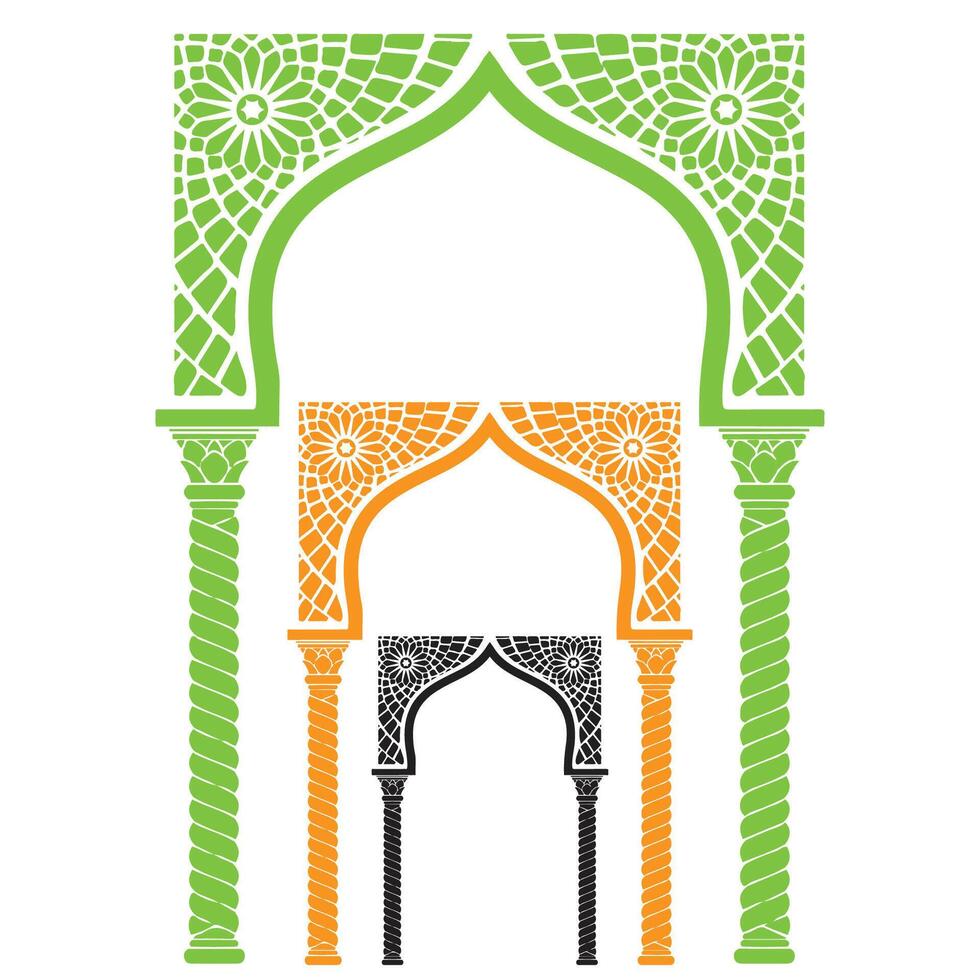 Islamic Pattern Illustrations Miner Design vector
