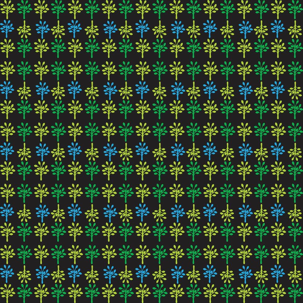 Floral tree spiring geometric Pattern design vector