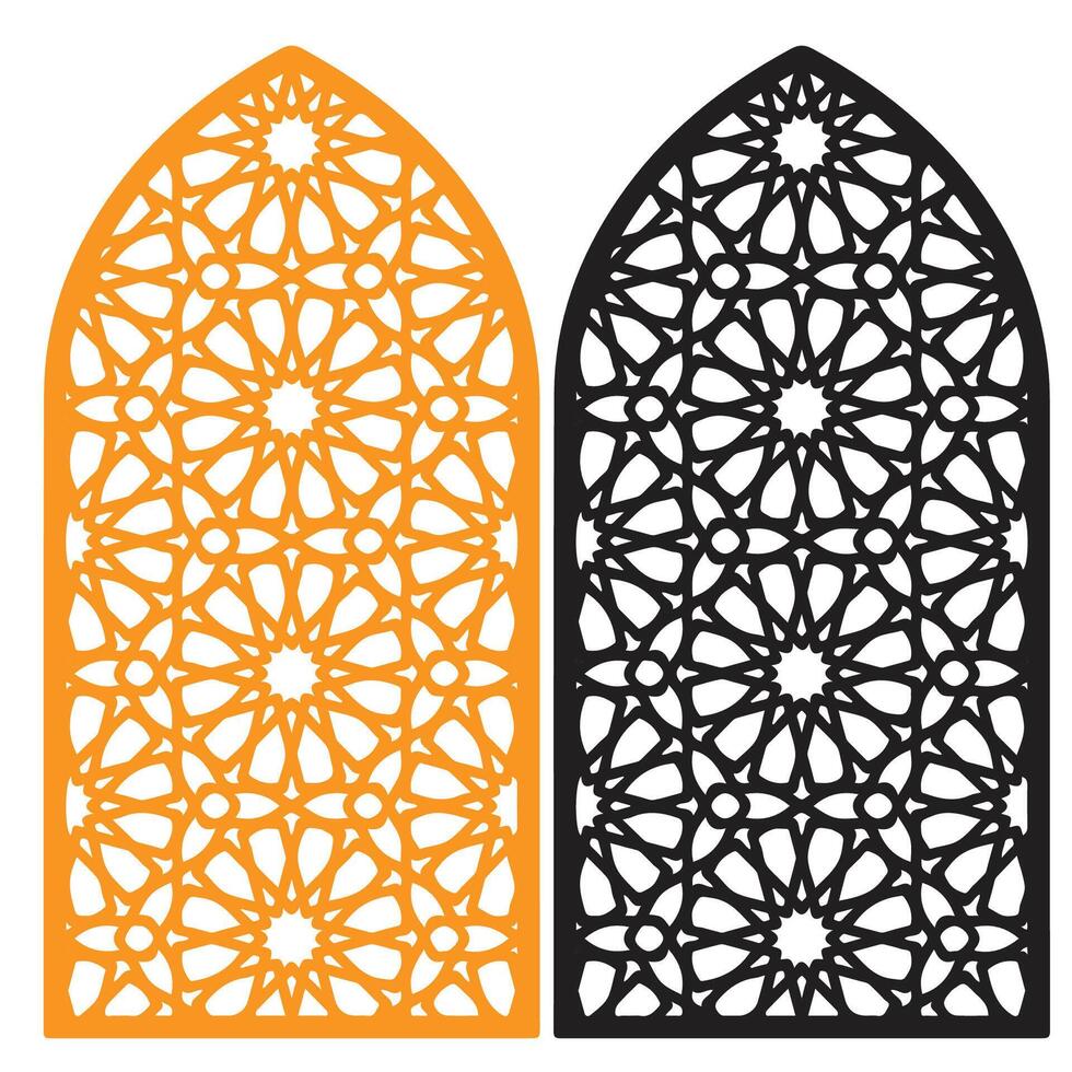 Islamic Abstract Pattern Background Mimber Design vector