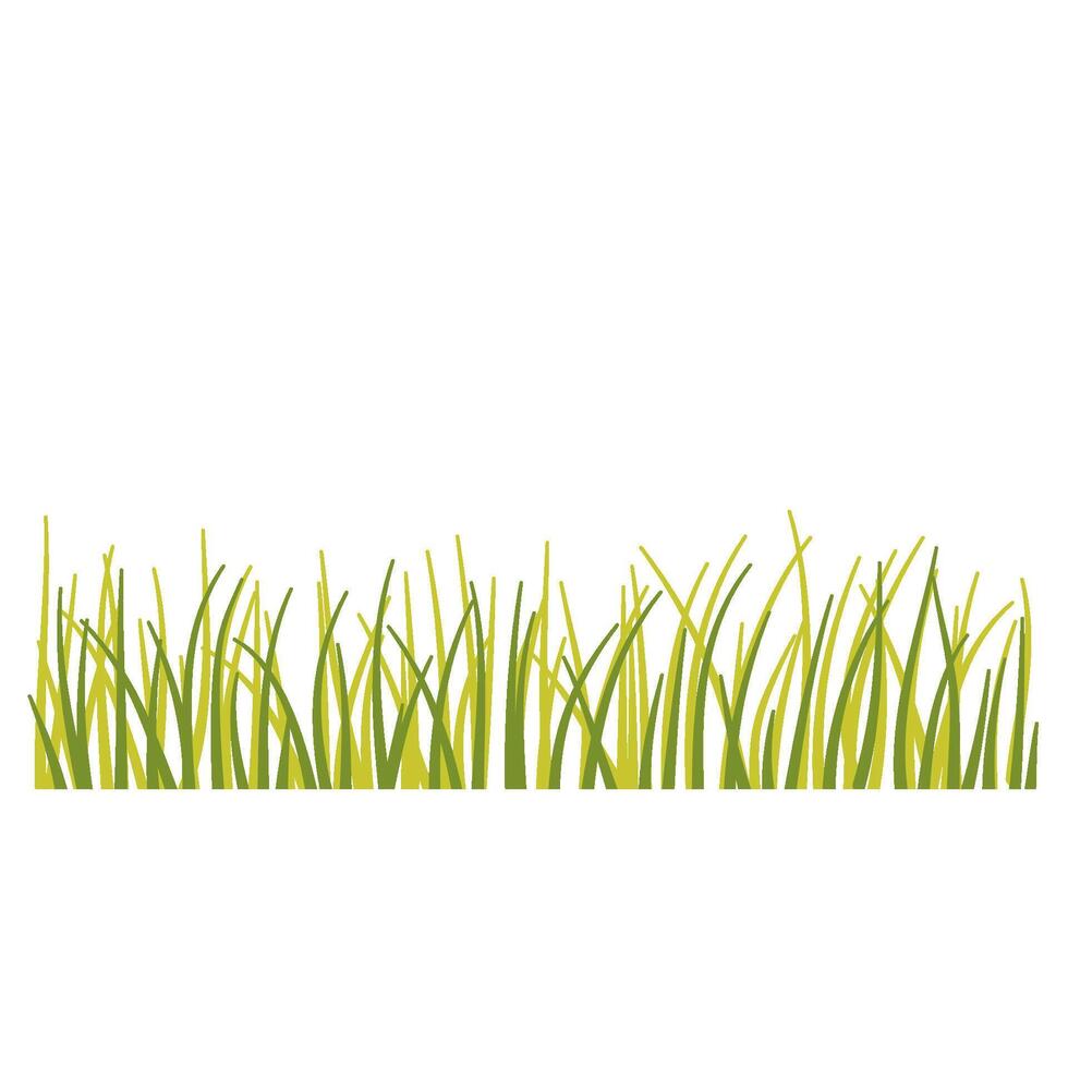 Grass with flower vector