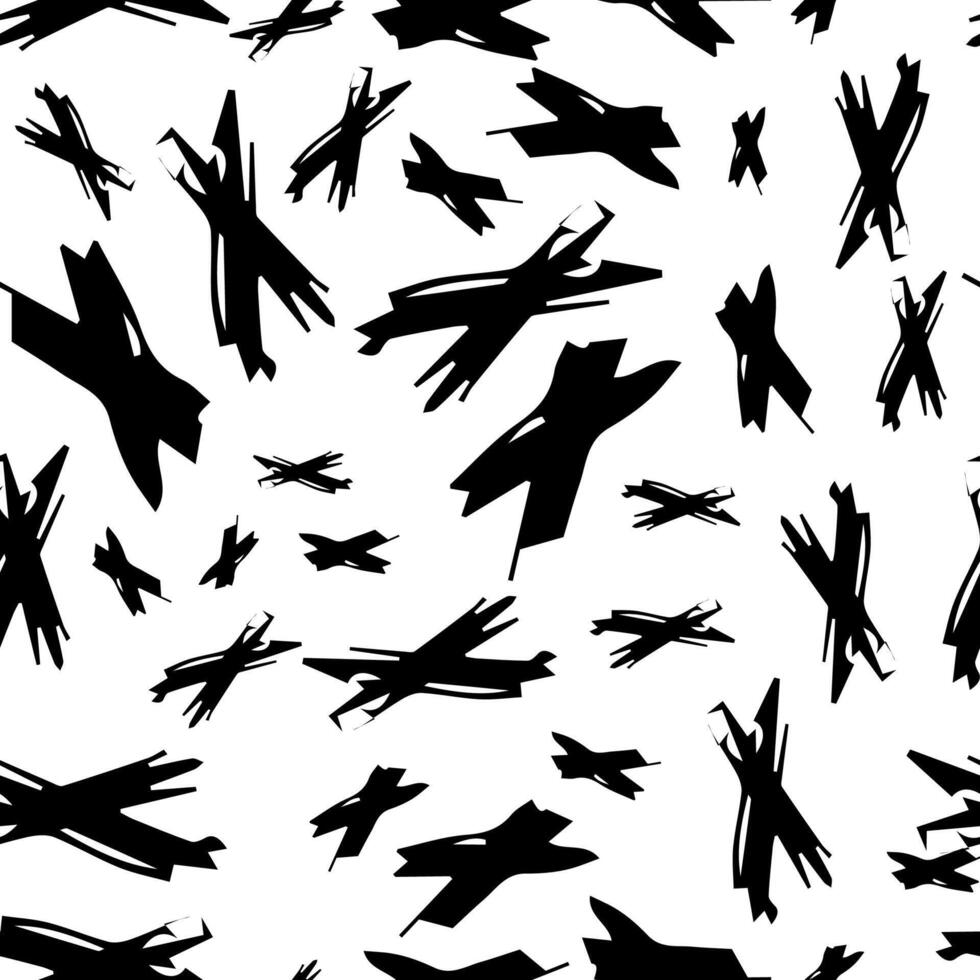 Seamless pattern with hand drawn cross symbols vector