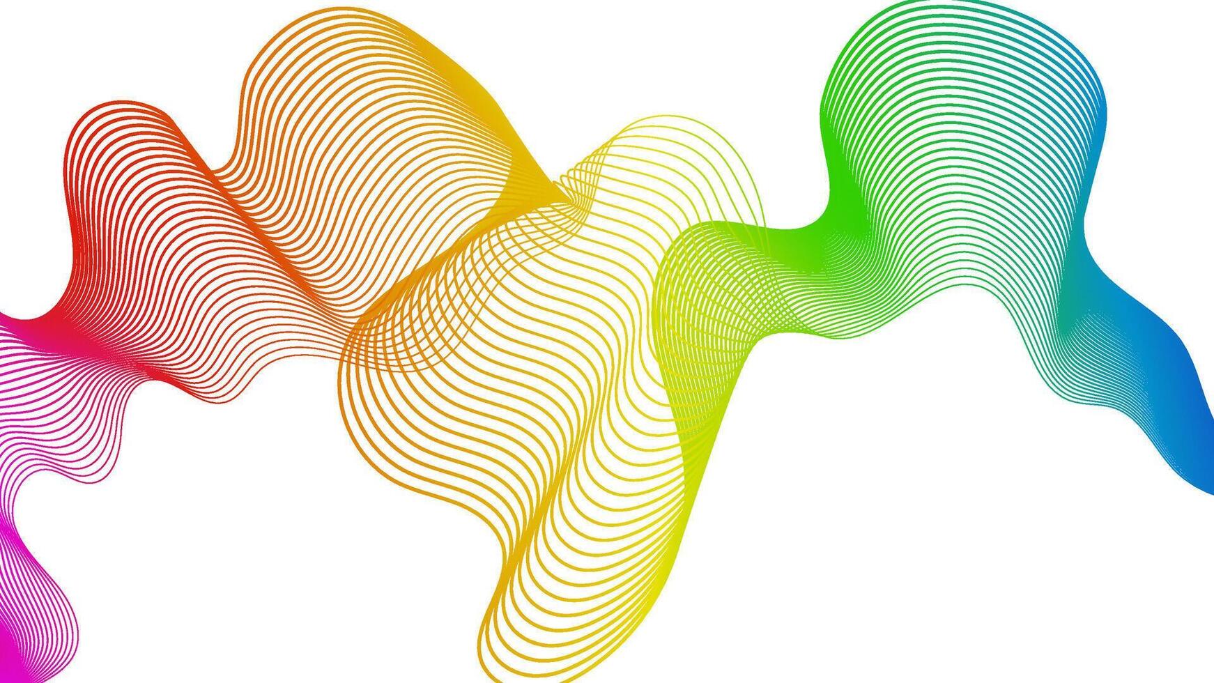 Abstract backdrop with wave gradient lines vector