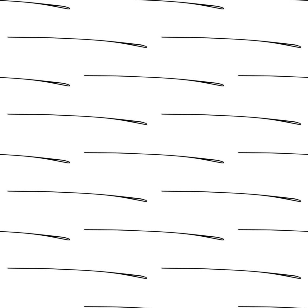 Seamless pattern with black pencil brushstrokes vector