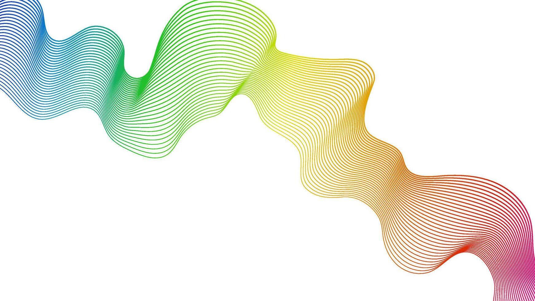 Abstract backdrop with wave gradient lines vector