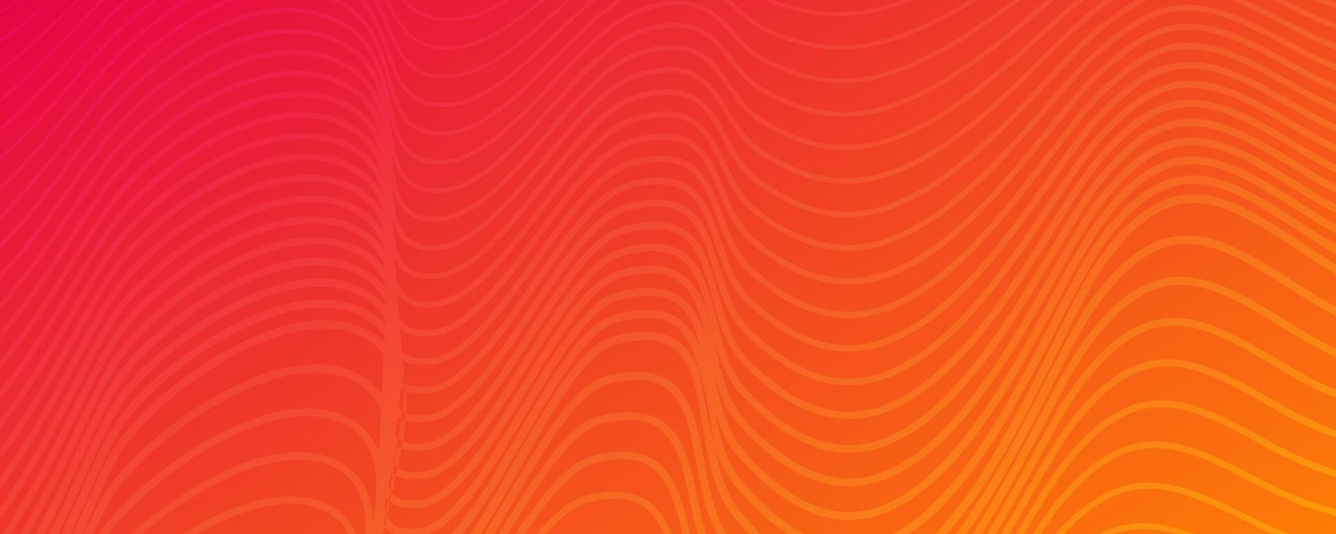 Modern colorful gradient background with wave lines vector