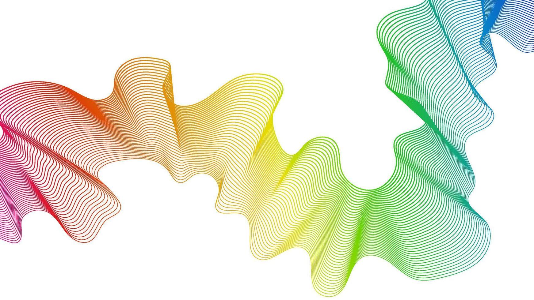 Abstract backdrop with wave gradient lines vector