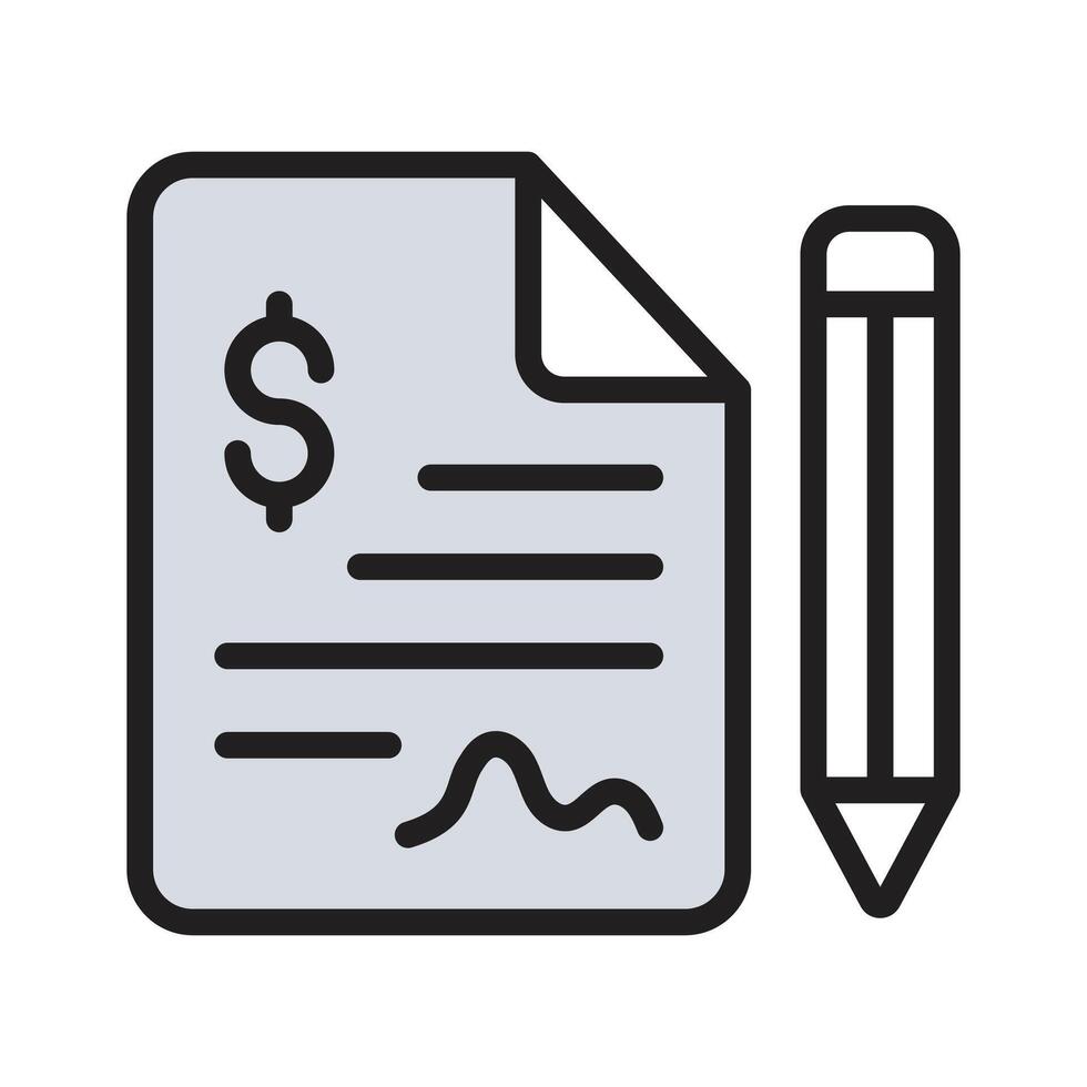 Get this amazing flat icon of invoice that is now easy to use vector