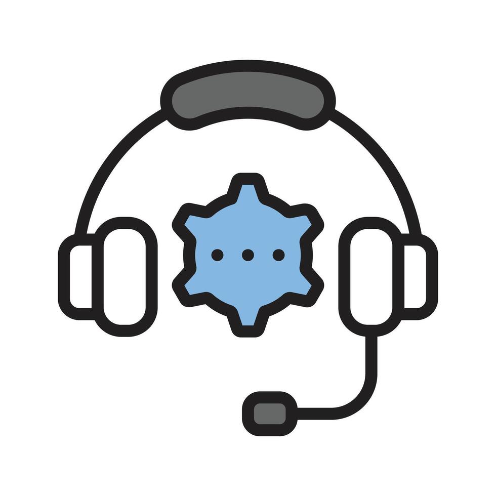 Tech Support Icon is now available for quick solutions and expert assistance at your fingertips vector