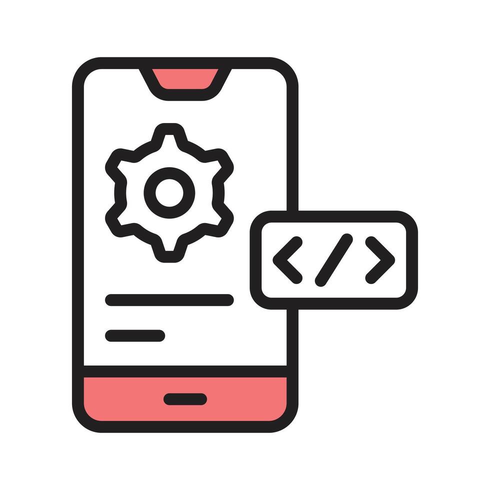 Utilise the app development icon for creating innovative applications vector