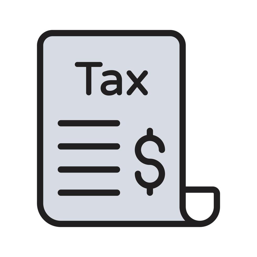 Premium quality flat icon of tax record is now available to use vector