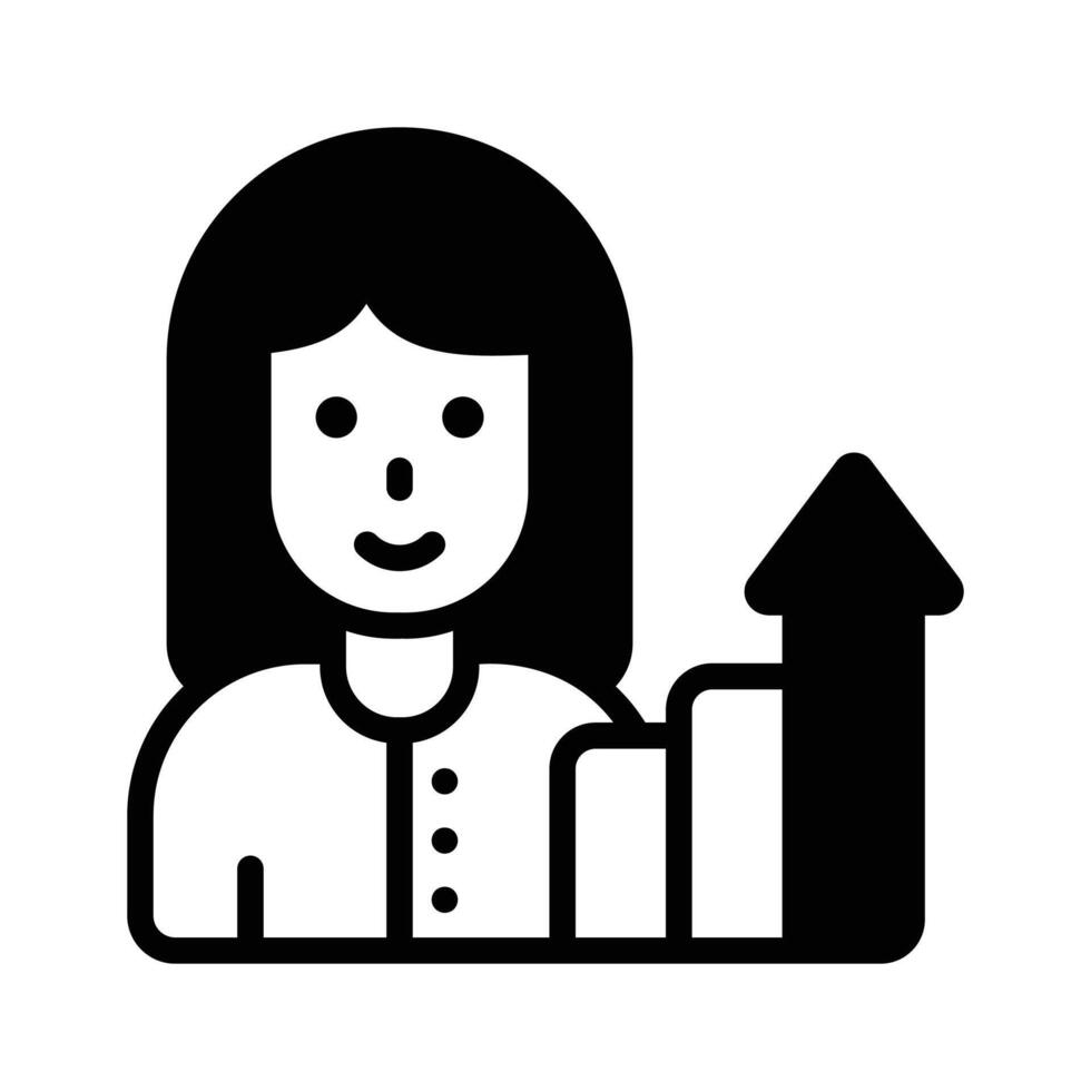 Fuel career growth with our dynamic Career Growth icon vector