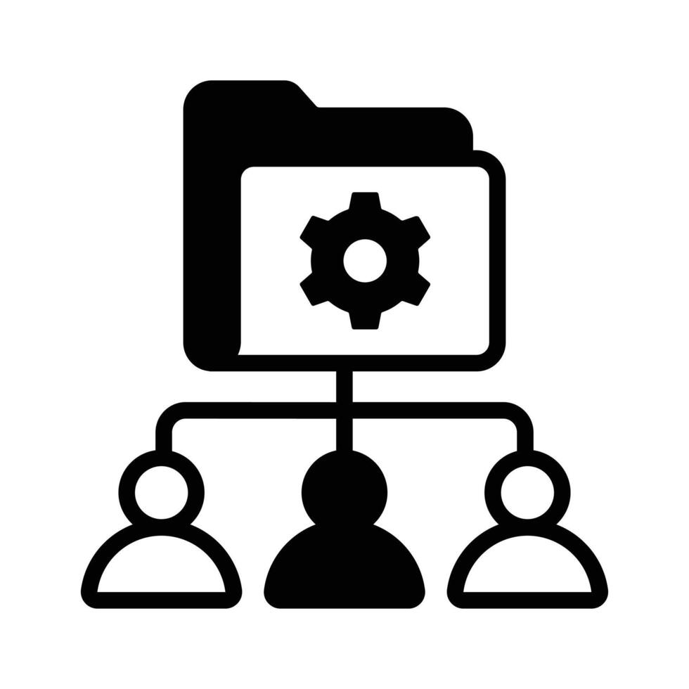 Boost efficiency and collaboration seamlessly with our teamwork management icon vector
