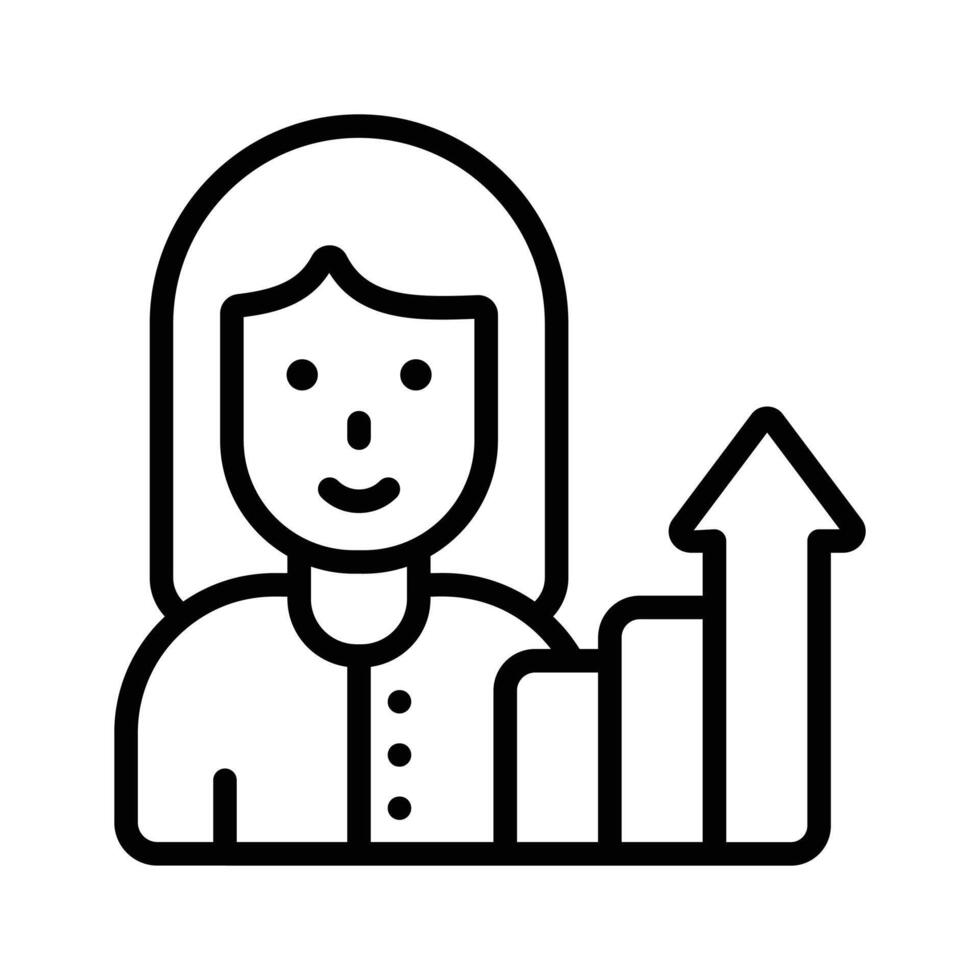 Fuel career growth with our dynamic Career Growth icon vector