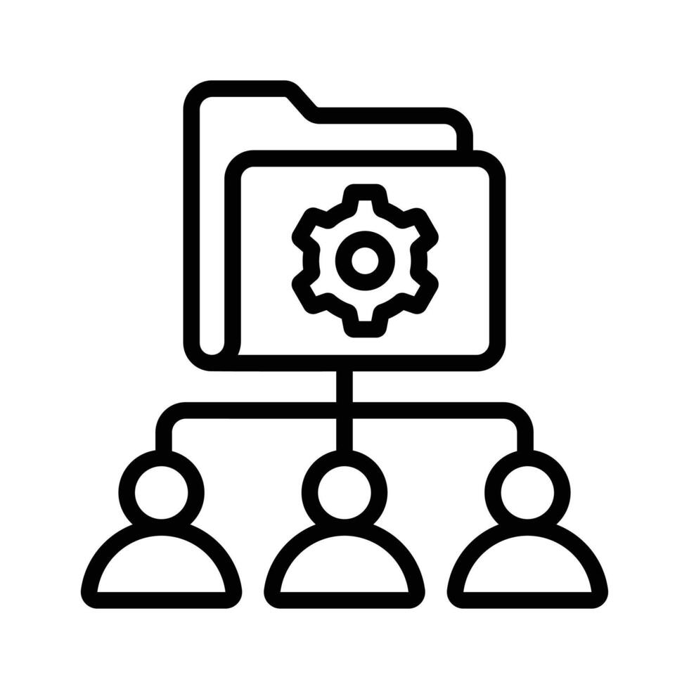 Boost efficiency and collaboration seamlessly with our teamwork management icon vector