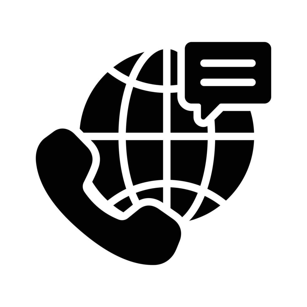 International Consulting icon that is facilitating global expertise and solutions. vector