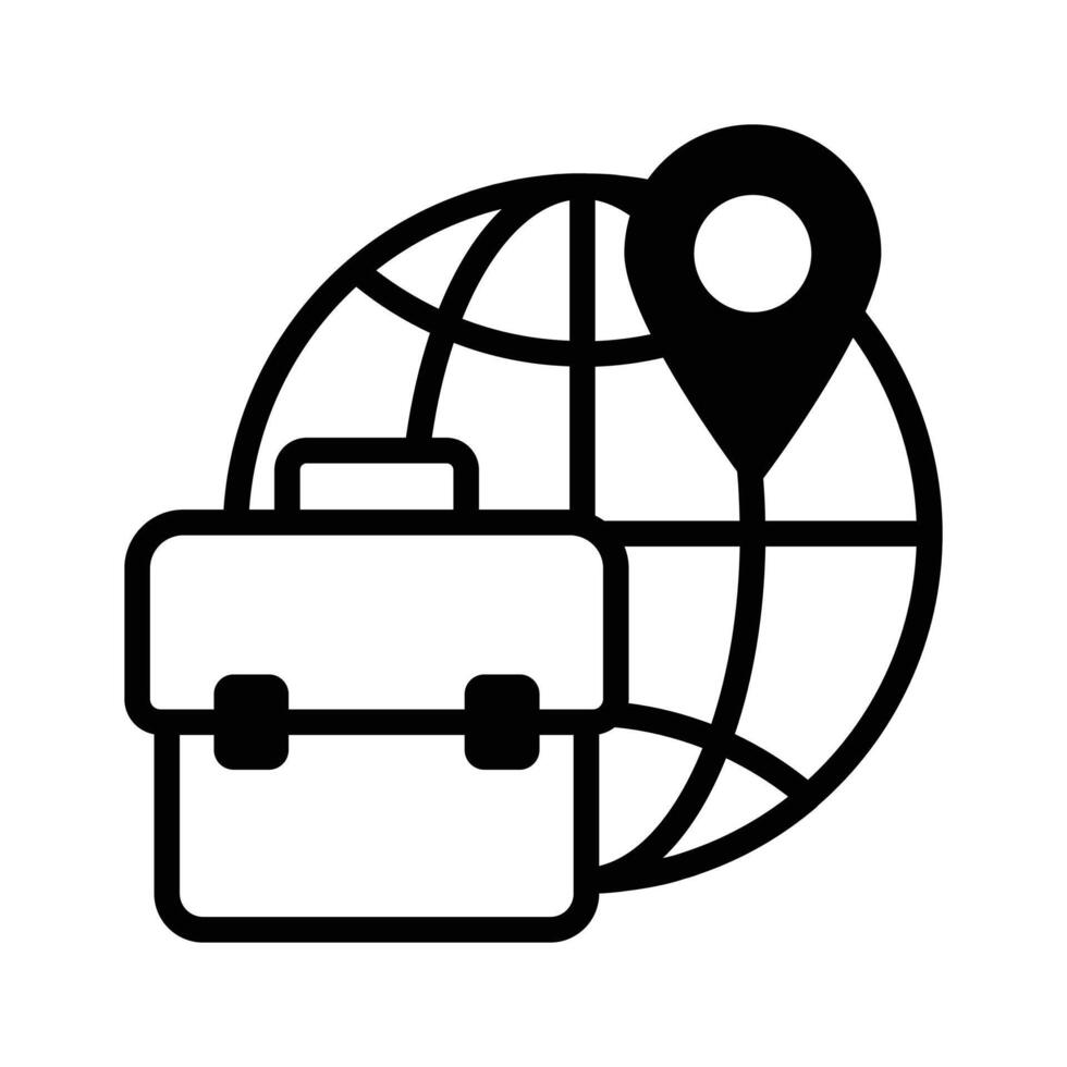 Globalize your trade with our essential international business service icon vector