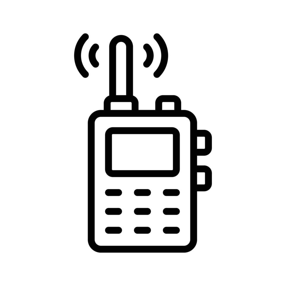 Connect with your friends with this icon of walkie talkie vector