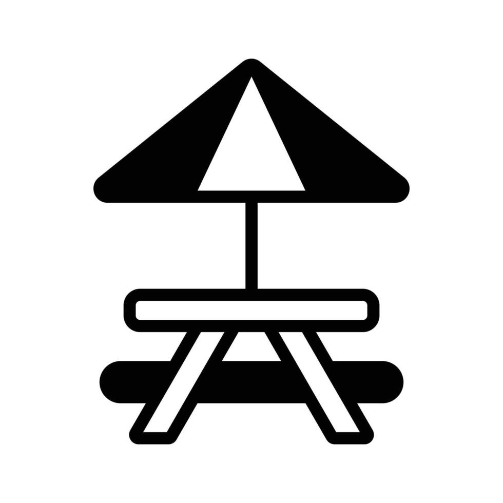 Enjoy yourself with this Picnic Table Icon that is really easy to download vector