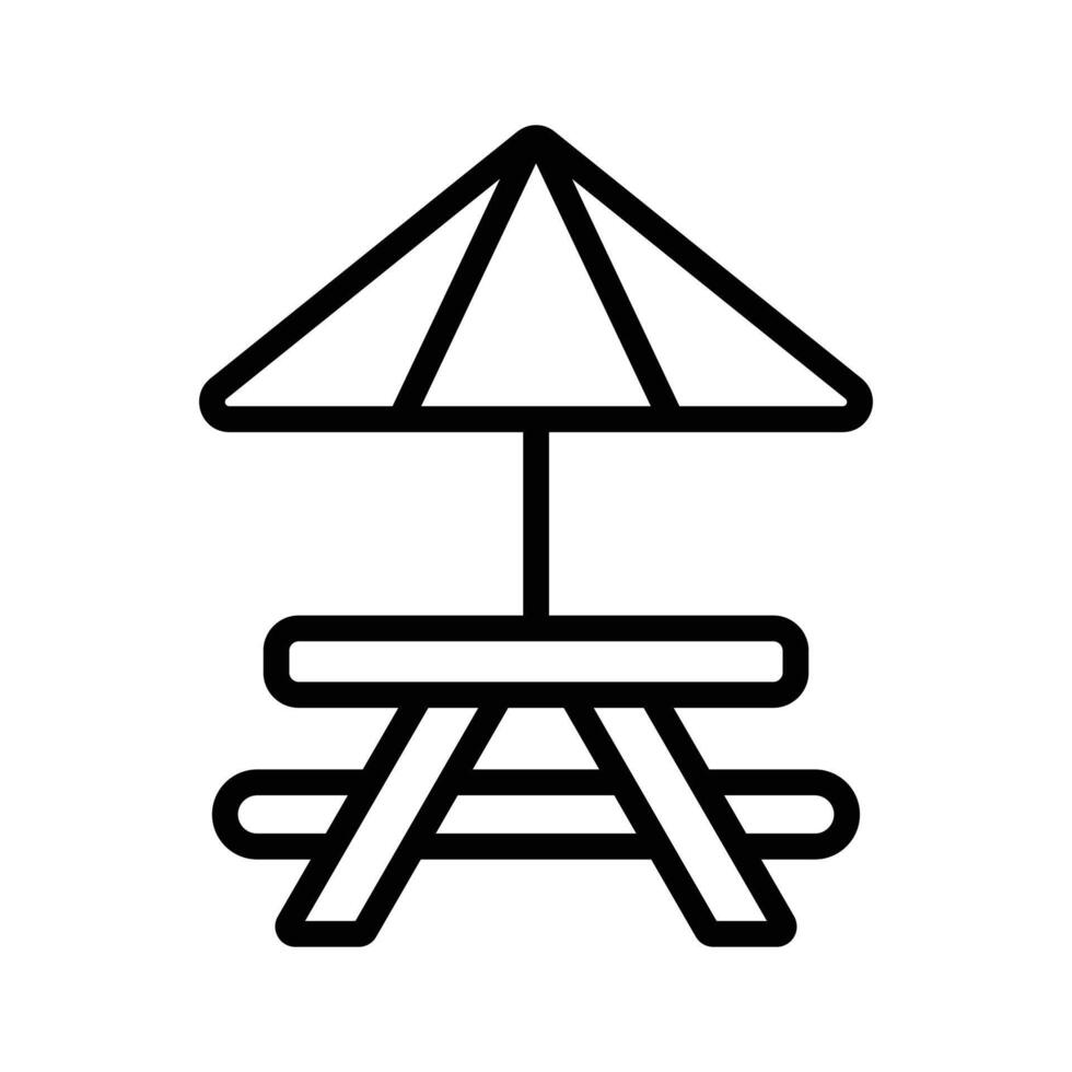 Enjoy yourself with this Picnic Table Icon that is really easy to download vector