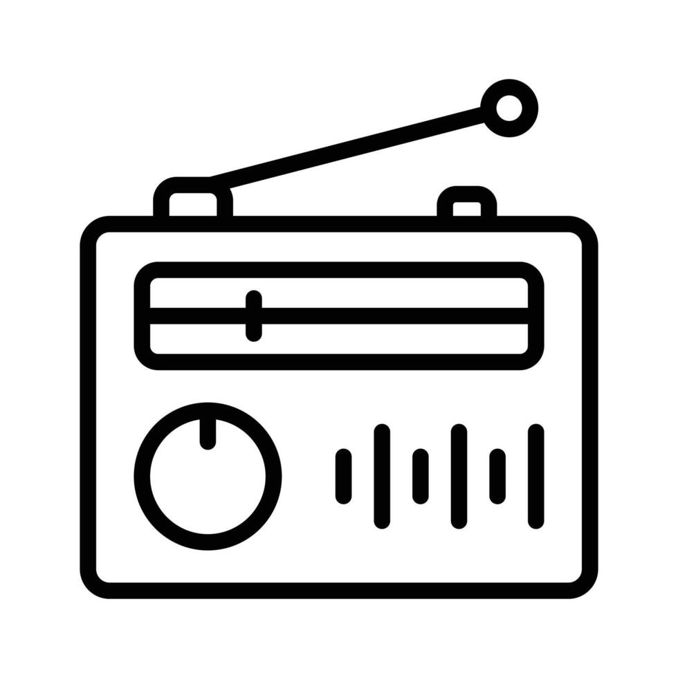 Tune into nostalgia with our Radio Icon Perfect for vintage-inspired designs and retro vibes. vector