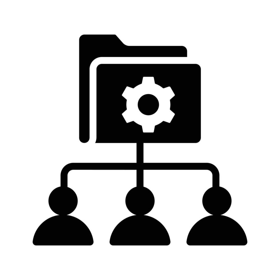 Boost efficiency and collaboration seamlessly with our teamwork management icon vector