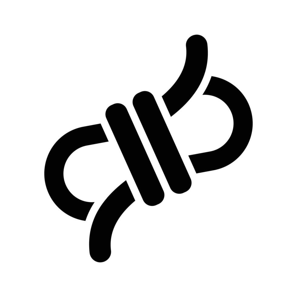 Get tied up in creativity with our Rope Icon Perfect for rugged and outdoor-themed designs. vector