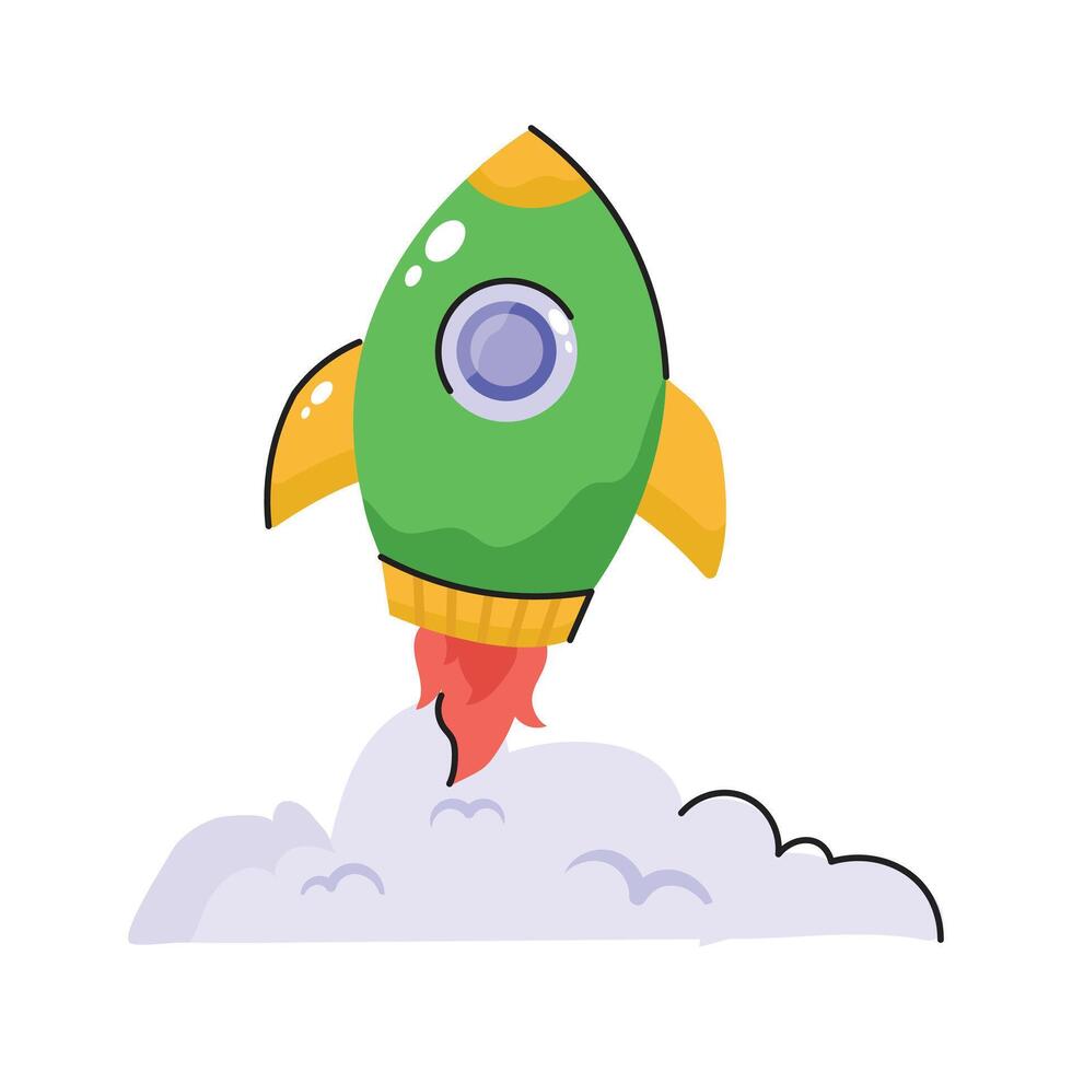 Get this sketchy sticker of new startup vector