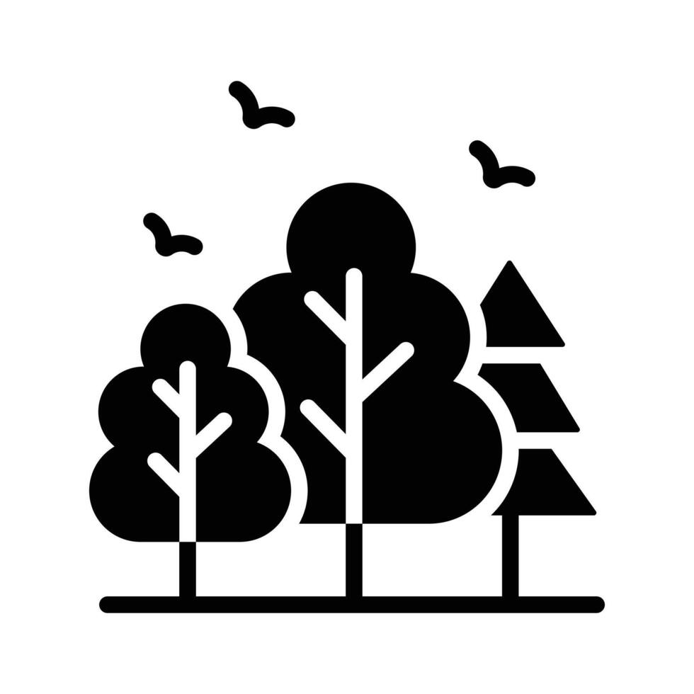 Explore lush creativity with our vibrant forest Trees Icon vector
