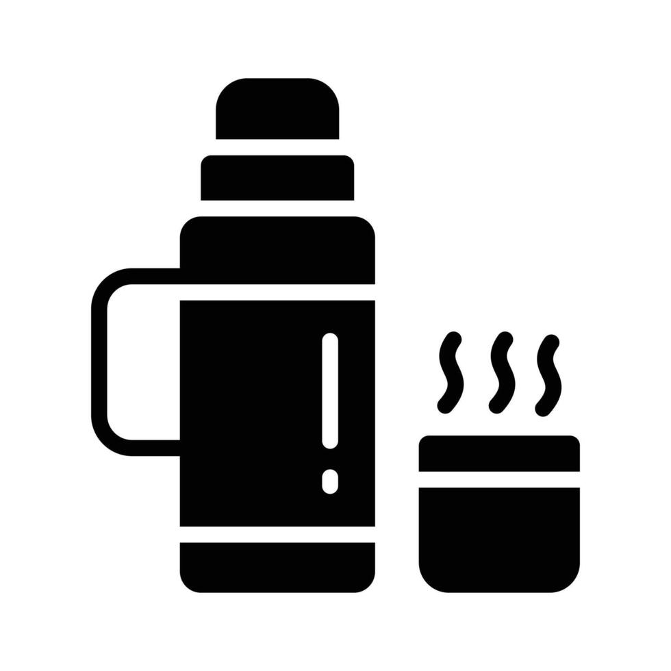 Keep your adventures warm with our Thermos Icon vector