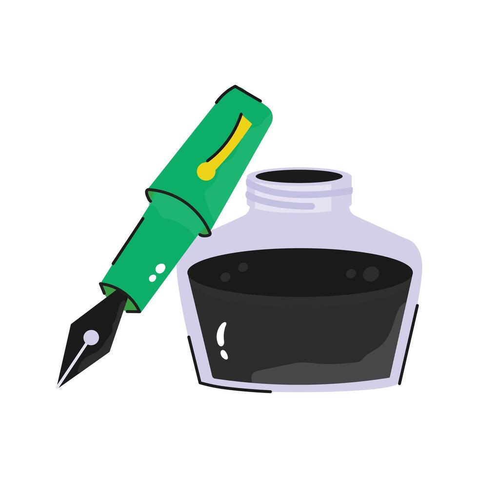 Get this sketchy sticker of pen ink vector