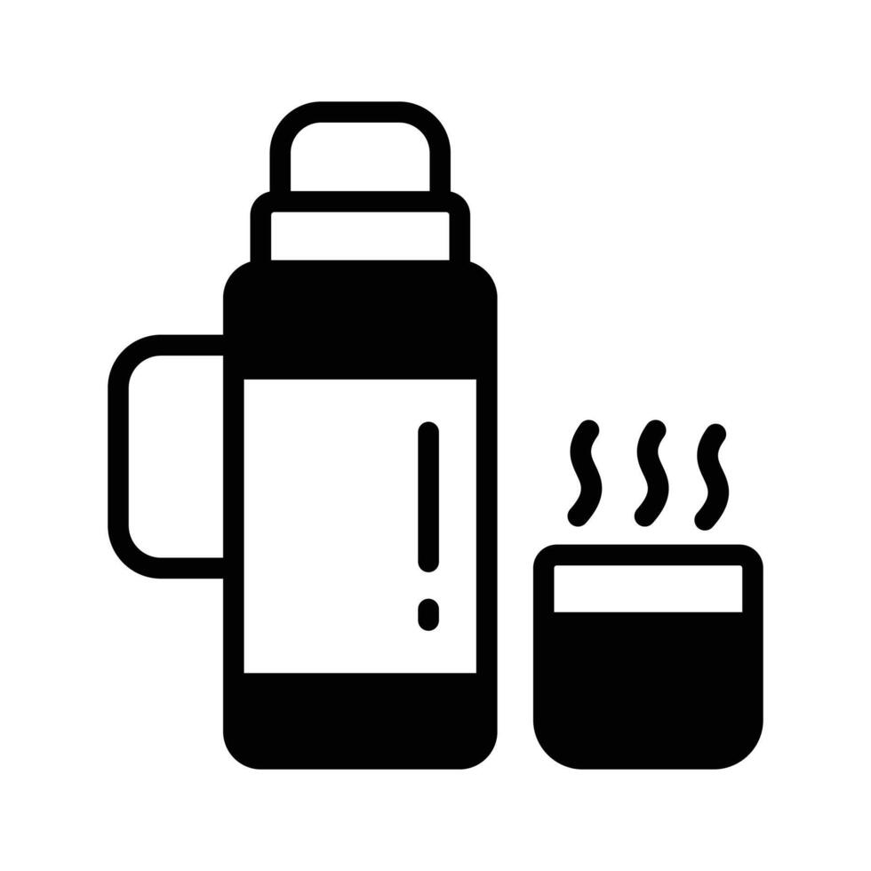 Keep your adventures warm with our Thermos Icon vector