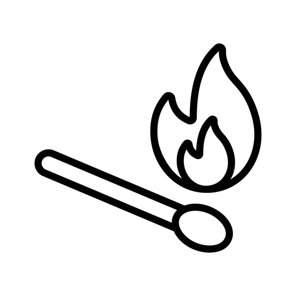 Add a spark of creativity and illuminate your design with our matchstick icon vector