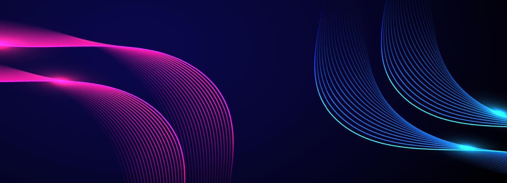 Abstract background with flowing lines vector