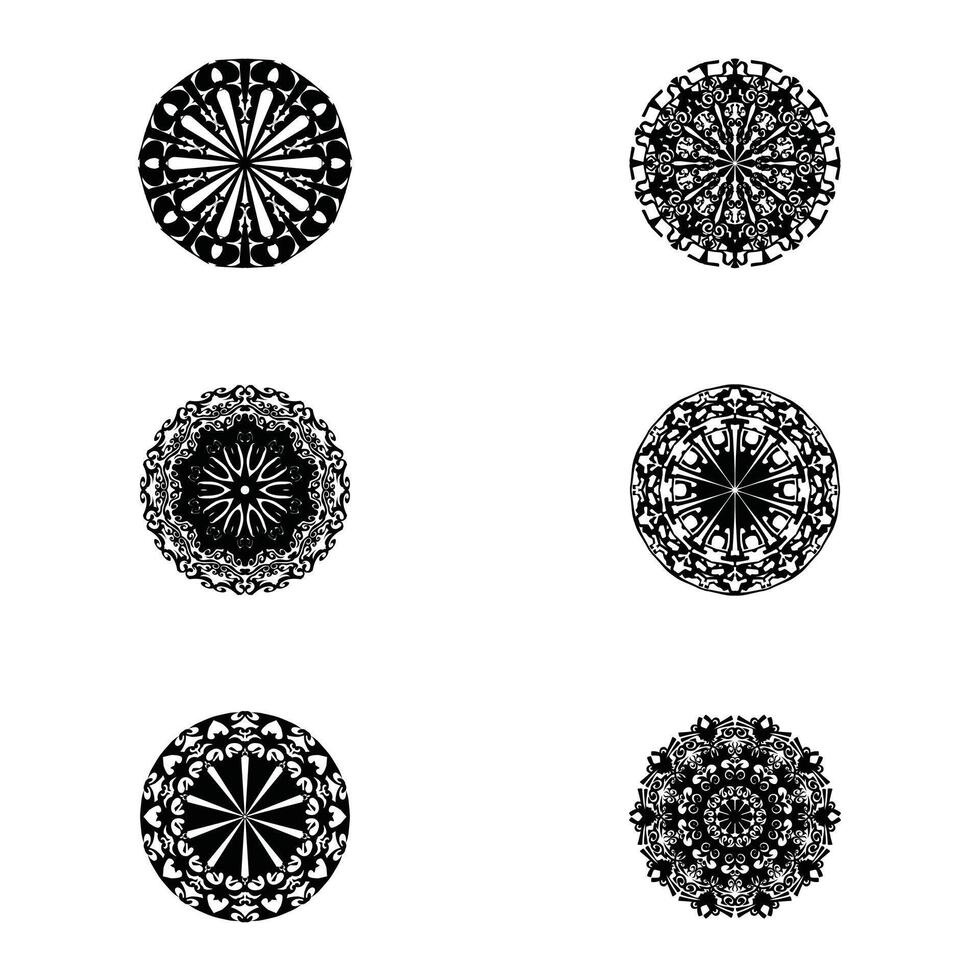Mandala. Decorative element with circles for book design, printed materials, wedding or celebration invitations, for albums. vector