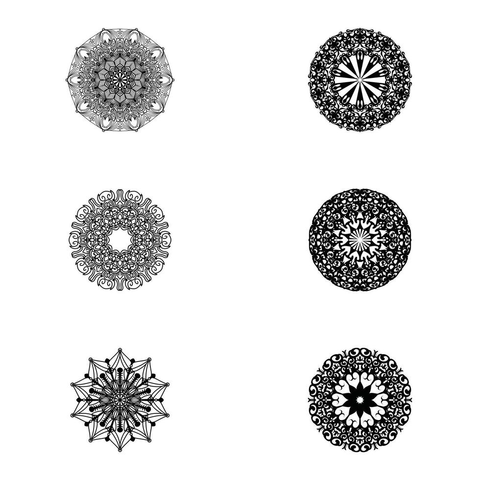 Mandala. Decorative element with circles for book design, printed materials, wedding or celebration invitations, for albums. vector