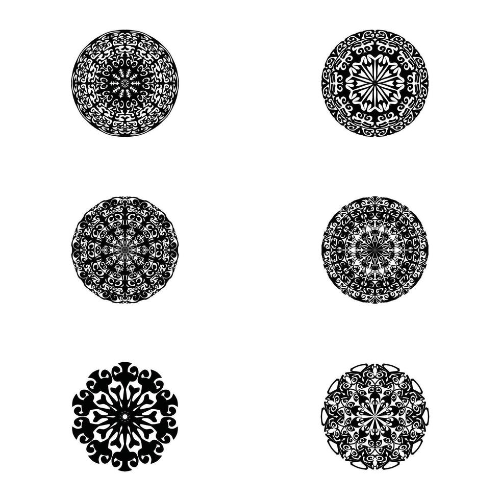 Mandala. Decorative element with circles for book design, printed materials, wedding or celebration invitations, for albums. vector