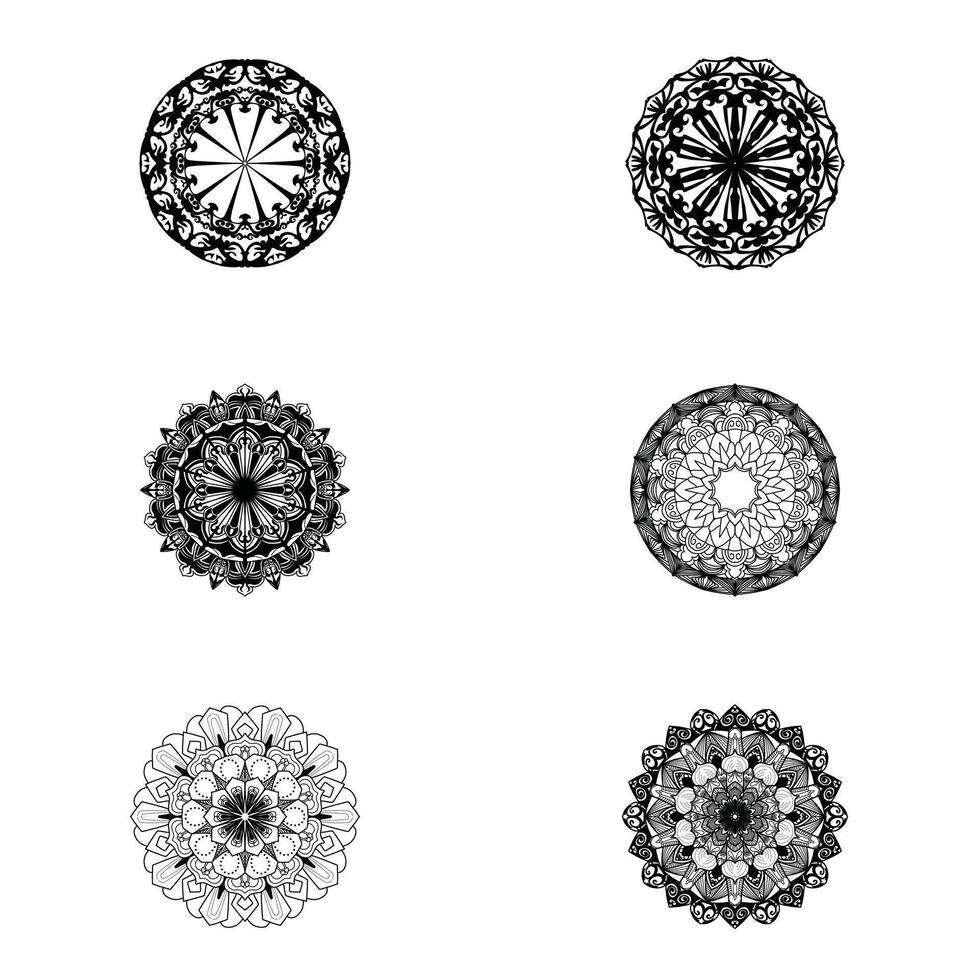 Mandala. Decorative element with circles for book design, printed materials, wedding or celebration invitations, for albums. vector