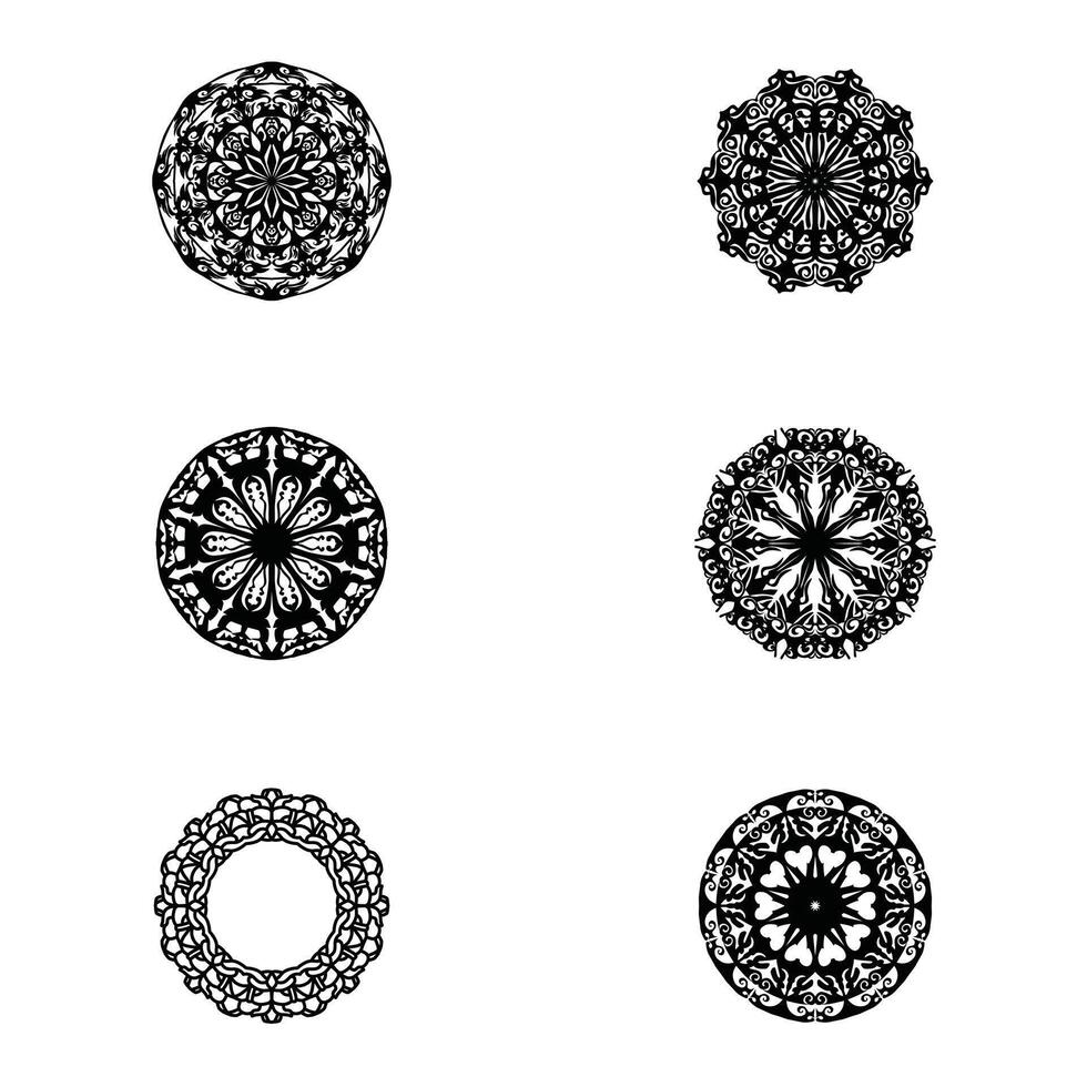 Mandala. Decorative element with circles for book design, printed materials, wedding or celebration invitations, for albums. vector