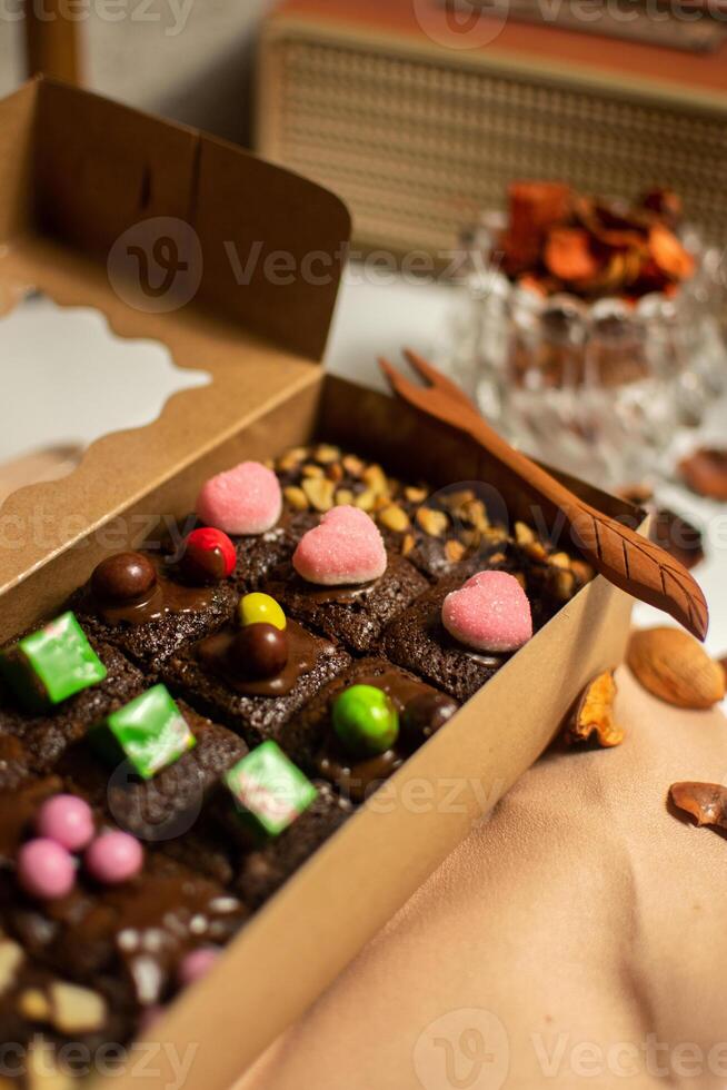Brownies Cubes in a Box photo