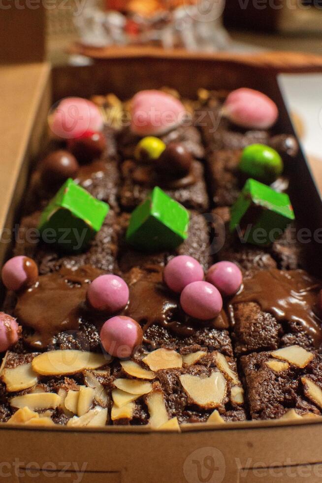 Brownies Cubes in a Box photo
