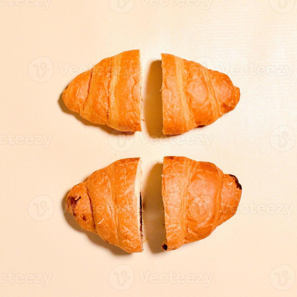 Two Cut Off Croissant photo