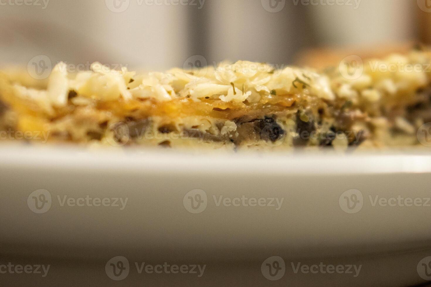 Slice of Mushroom Quiche photo