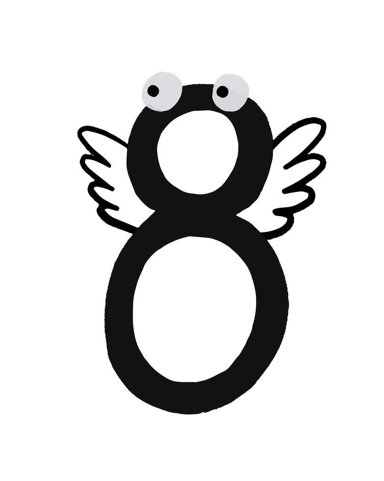 Baby's first year of life by months. 12 months. Children's handw vector