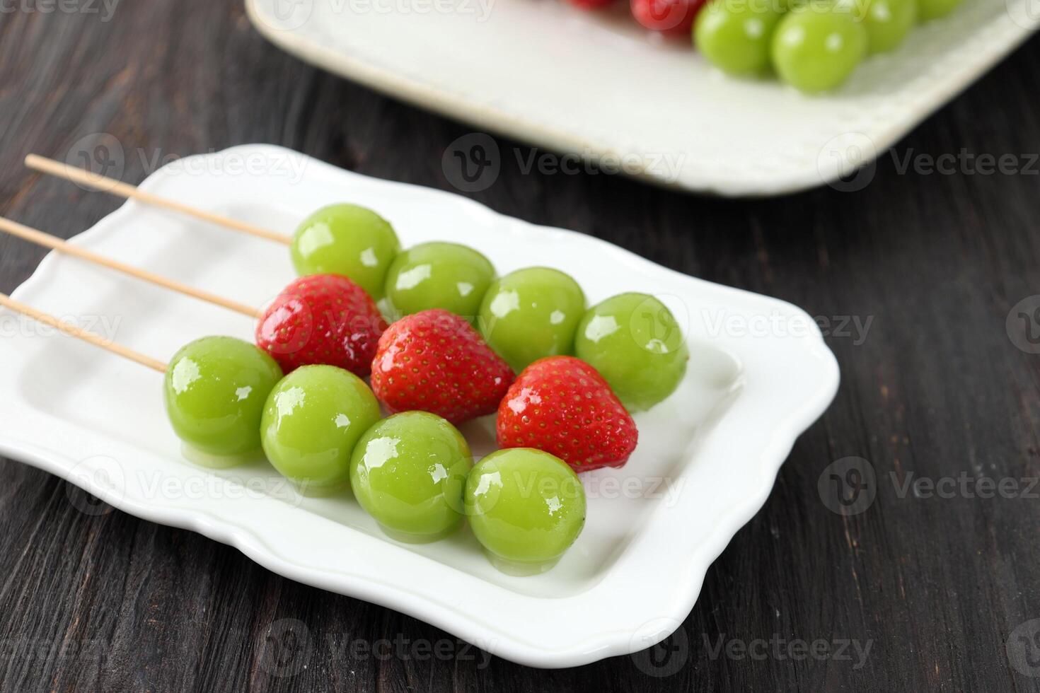 Chinese Candied Fruit Skewers photo