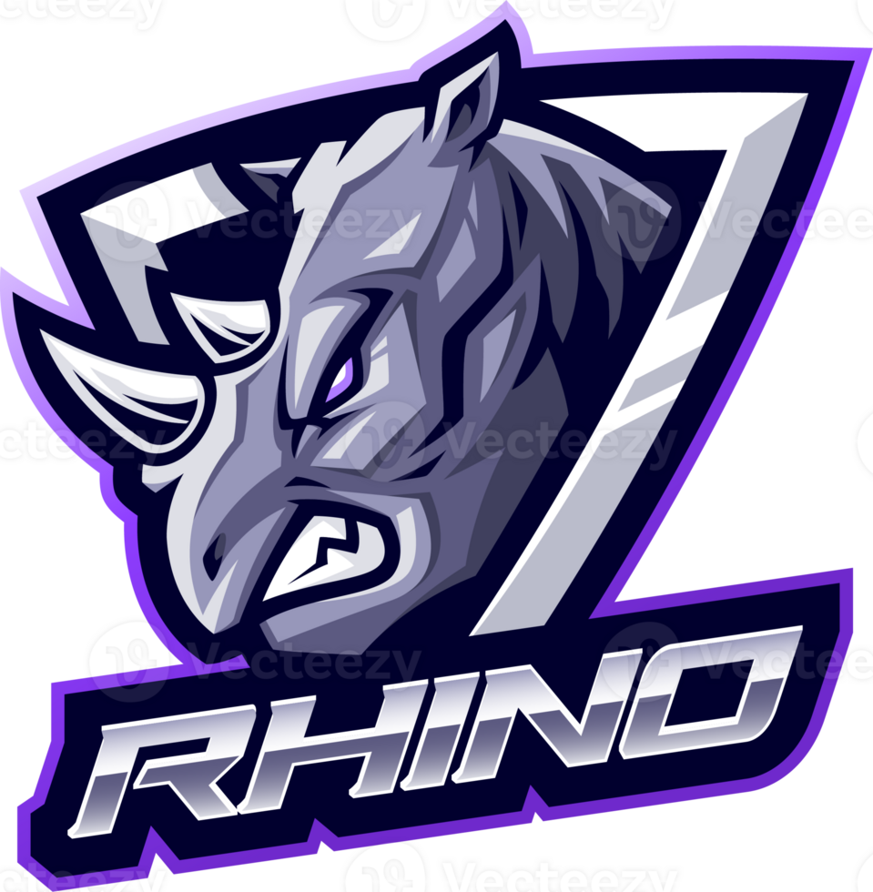 Rhino head mascot png