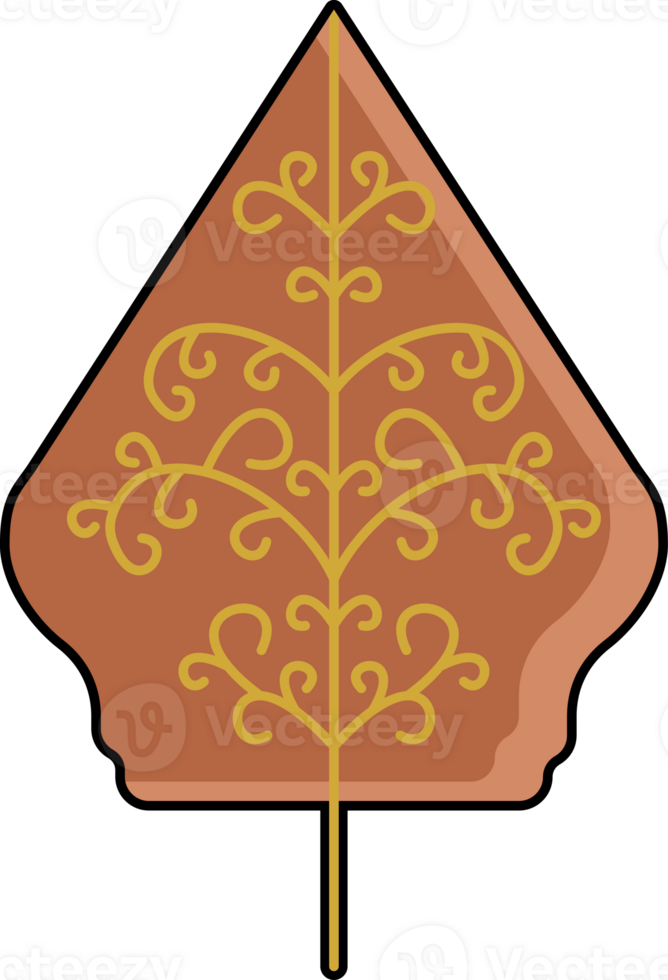 Wayang Gunungan Illustration Isolated on Transparent Background png